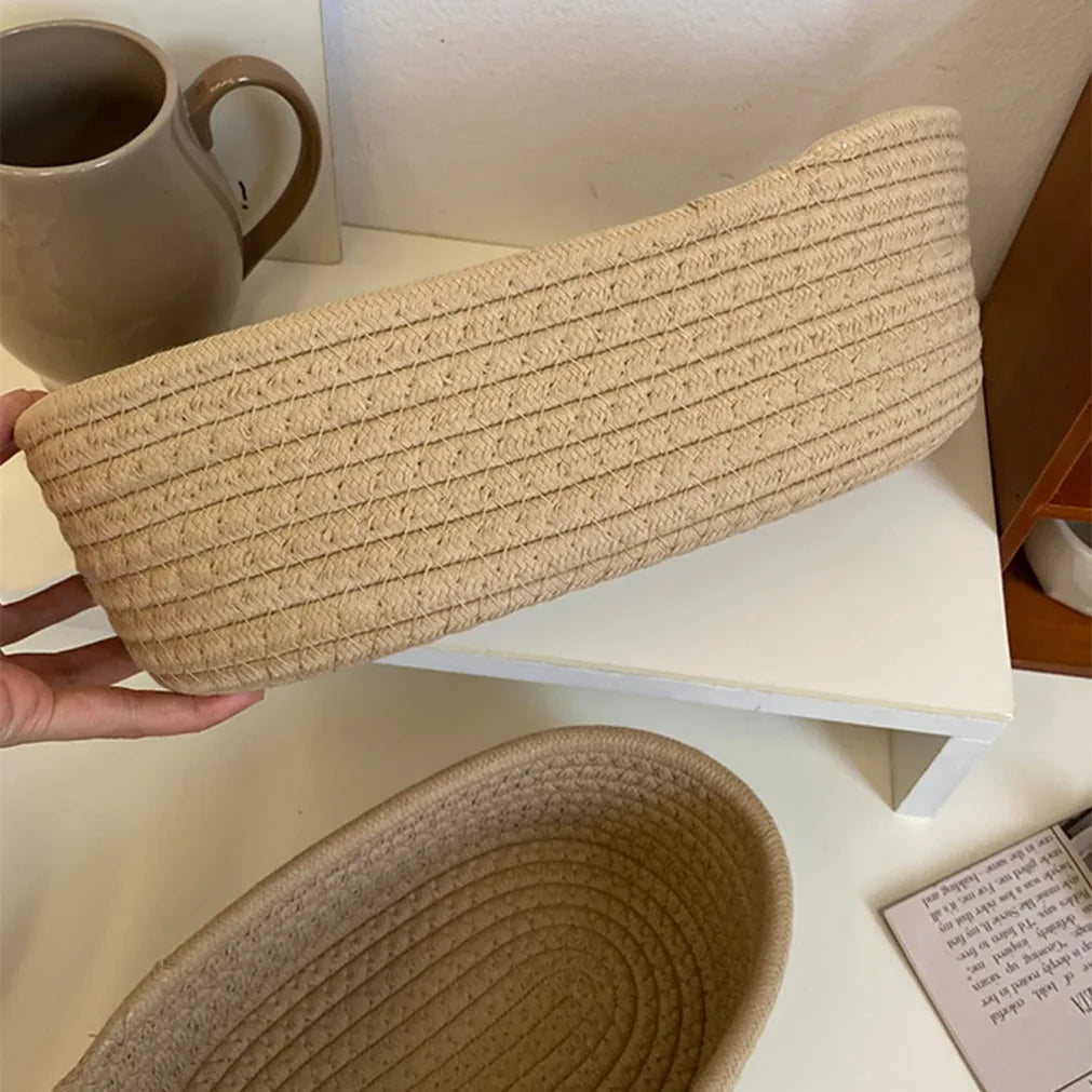 Set de Canastas de Bambú Tejido — Diseño Minimalista Multiusos