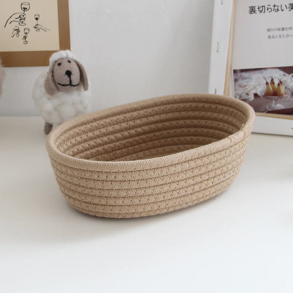 Set de Canastas de Bambú Tejido — Diseño Minimalista Multiusos