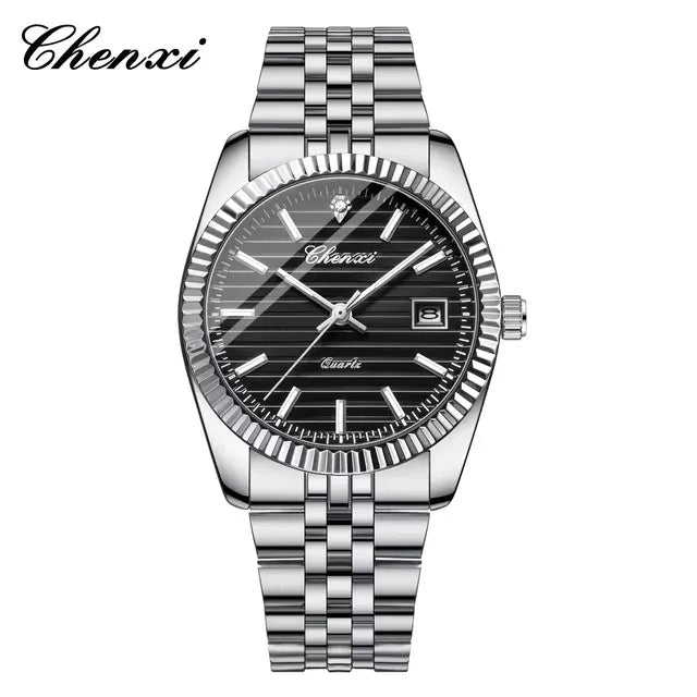 Reloj Clásico Chenxi en Acero Inoxidable — Diseño Elegante Multicolor