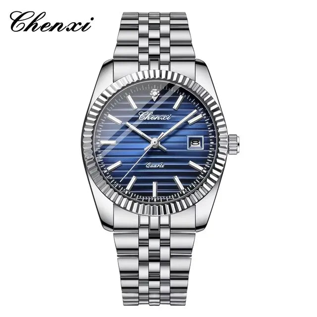 Reloj Clásico Chenxi en Acero Inoxidable — Diseño Elegante Multicolor